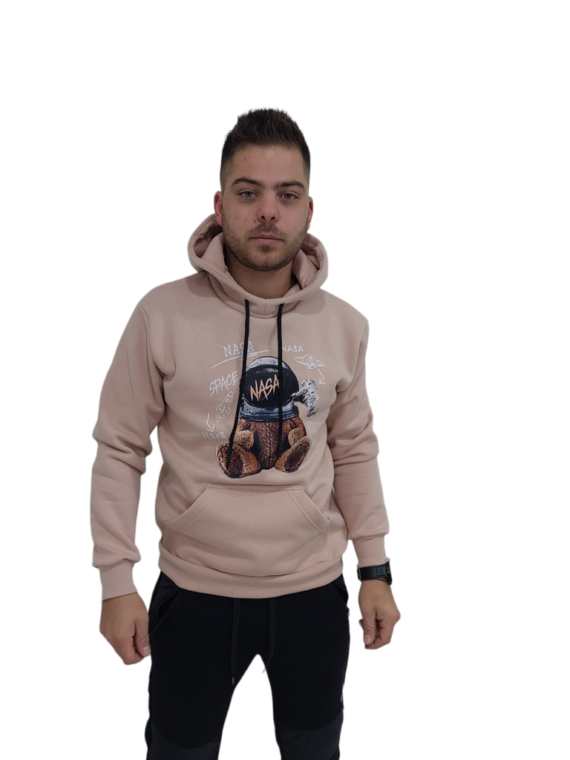 HOODIE WITH HOOD AND PRINT