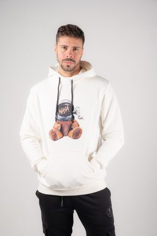 HOODIE WITH HOOD AND PRINT