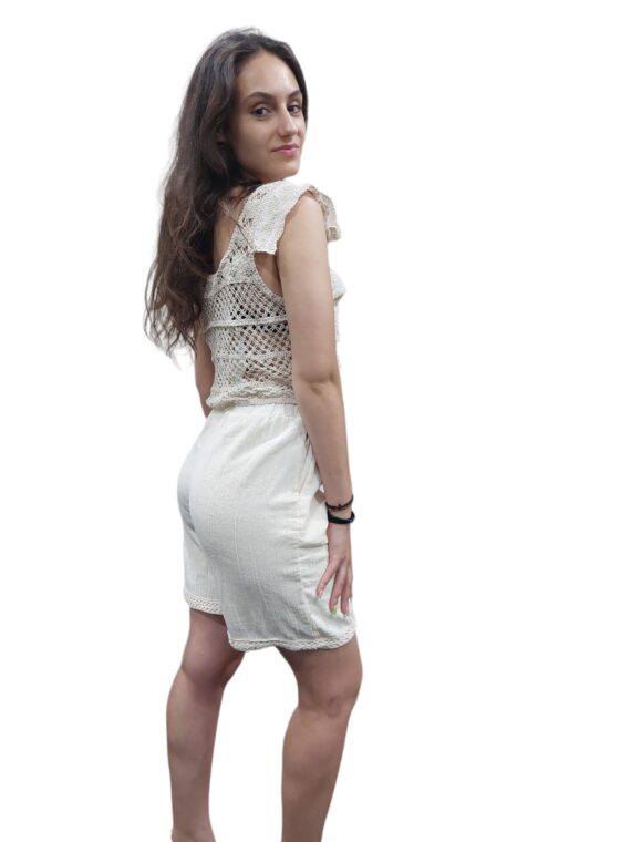 BERMUDA WITH KNIT FINISH