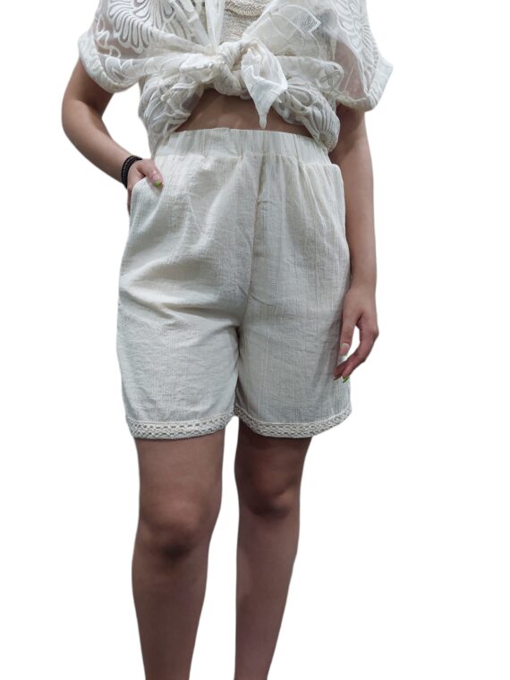 BERMUDA WITH KNIT FINISH