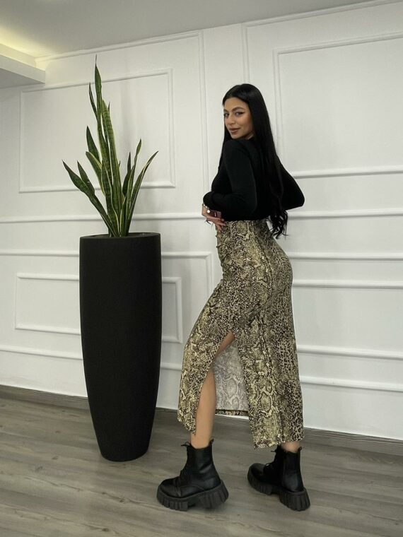 LONG PRINTED SKIRT