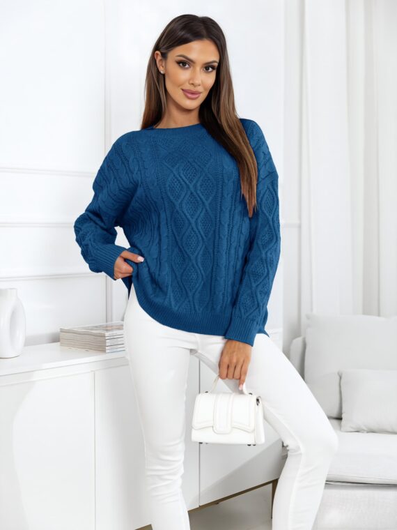 CUT-NECK KNIT T-SHIRT