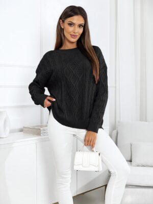 CUT-NECK KNIT T-SHIRT