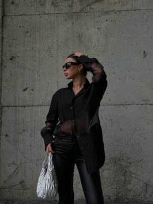 SHIRT WITH TRANSPARENCY