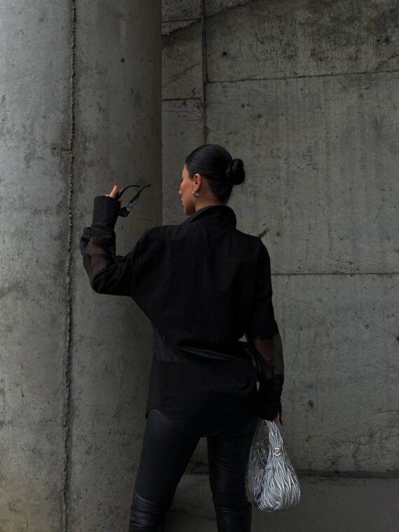 SHIRT WITH TRANSPARENCY