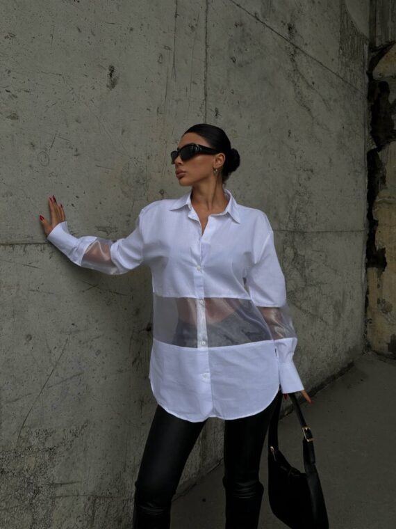 SHIRT WITH TRANSPARENCY