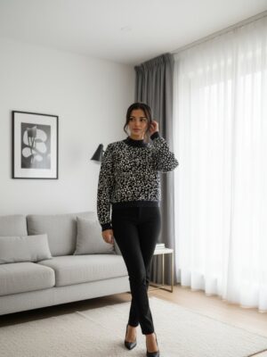 ΠΛΕΚΤΗ ΜΠΛΟΥΖΑ ANIMAL PRINT